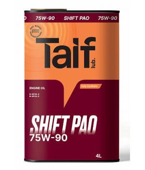 Трансмиссионное масло TAIF SHIFT GL-4/GL-5 PAO 75W-90, 4л