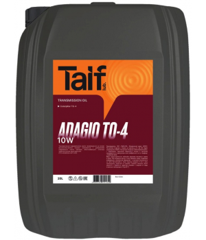 Трансмиссионное масло TAIF Adagio TO-4 10W, 20л