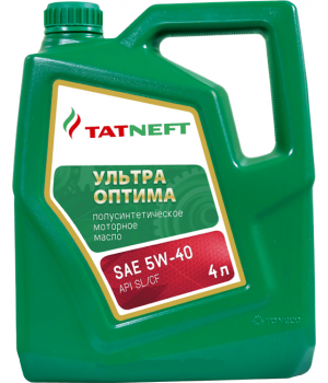 Моторное масло Татнефть Ультра-Оптима 5W-40, 4л