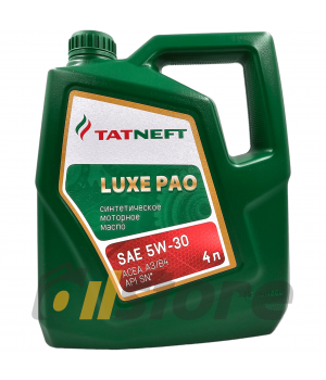 Моторное масло Татнефть LUXE PAO 5W-30, 4л