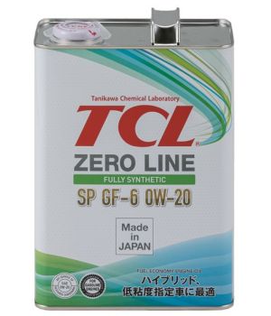 Моторное масло TCL Zero Line 0W-20 SP/GF-6, 4л