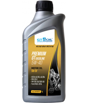Моторное масло GT OIL Premium GT Gasoline 5W-40 SN SM/CF, 1л