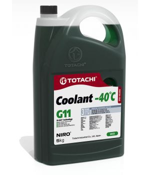 Антифриз готовый TOTACHI NIRO COOLANT Green -40C G11, 5кг