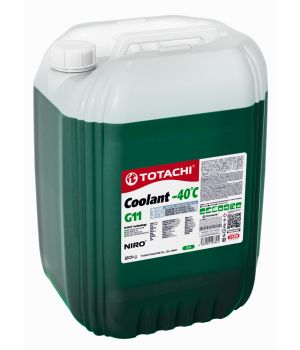 Антифриз готовый TOTACHI NIRO COOLANT Green -40C G11, 20кг