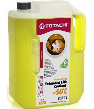 Антифриз готовый TOTACHI ELC Yellow -50C, 4л