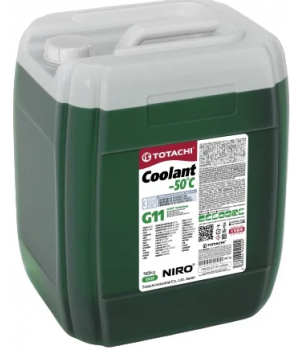 Антифриз готовый TOTACHI NIRO COOLANT Green -50С G11, 10кг