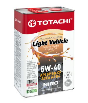 Моторное масло TOTACHI NIRO LV Synthetic 5W-40, 4л