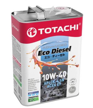 Моторное масло TOTACHI Eco Diesel CK-4/CJ-4/SN 10W-40, 4л