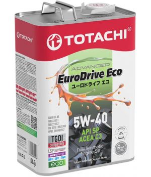 Моторное масло TOTACHI EURODRIVE ECO Fully Synthetic 5W-40 SP/C3, 4л