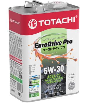 Моторное масло TOTACHI EURODRIVE PRO LL Fully Synthetic 5W-30 SN/C3, 4л