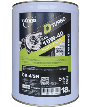 Моторное масло TOYO-G D-Turbo 10W-40 CK-4/SN, 18л