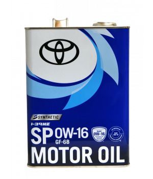Моторное масло TOYOTA Motor oil SP 0W-16, 4л