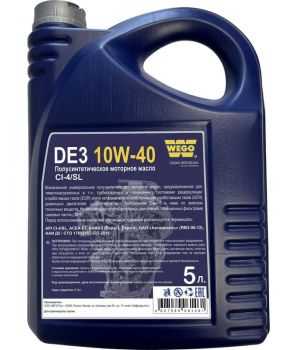 Моторное масло WEGO DE3 10W-40, 5л