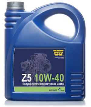 Моторное масло WEGO Z5 10W-40, 4л