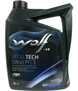 Моторное масло WOLF VITALTECH PI C3 5W-40, 5л