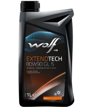 Трансмиссионное масло WOLF EXTENDTECH 80W-90 GL-5, 1л