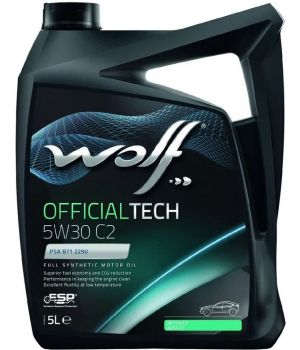 Моторное масло WOLF OFFICIALTECH C2 5W-30, 5л