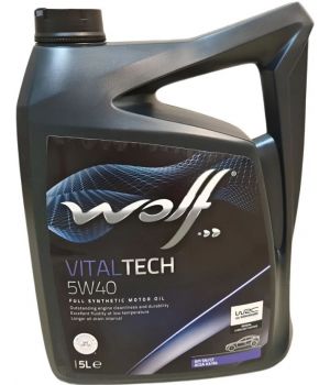Моторное масло WOLF VITALTECH 5W-40, 5л