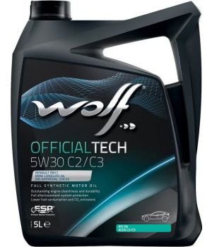 Моторное масло WOLF OFFICIALTECH C2/C3 5W-30, 5л
