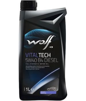 Моторное масло WOLF VITALTECH B4 DIESEL 5W-40, 1л
