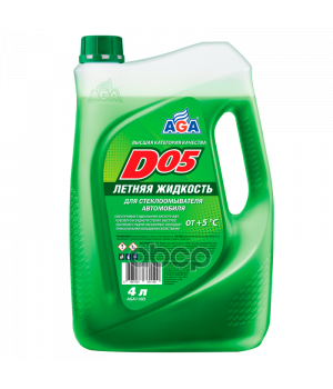 Жидкость омывателя летняя AGA D05 готовая 4 л 110D