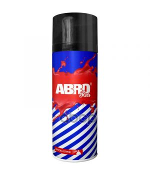 Краска-спрей акриловая ABRO № 04 черная матовая, 400мл SPO-004-R