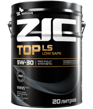 Моторное масло ZIC TOP LS 5W-30, 20л