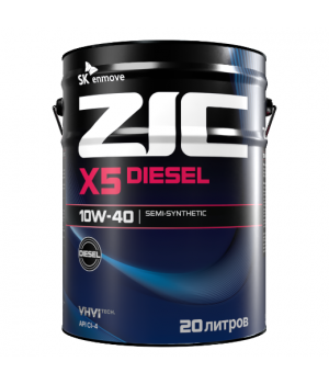 Моторное масло ZIC X5 10W-40 Diesel, 20л