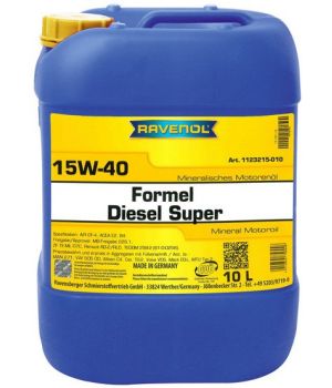 Моторное масло RAVENOL Formel Diesel Super 15W-40, 10л