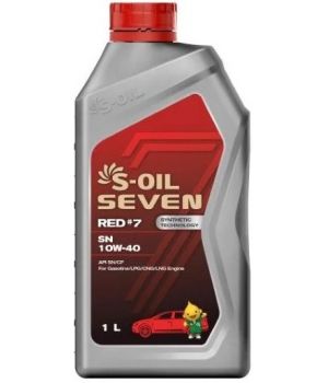 Моторное масло S-OIL SEVEN RED #7 SN 10W-40, 1л