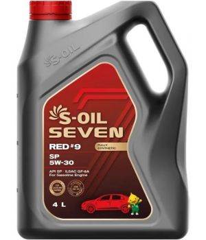 Моторное масло S-OIL SEVEN RED #9 SP 0W-30, 4л
