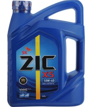 Моторное масло ZIC X5 10W-40, 4л