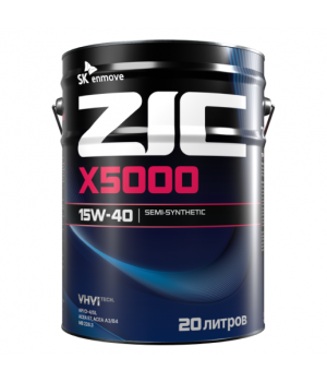 Моторное масло ZIC X5000 15W-40, 20л