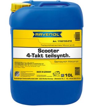Моторное масло для 4-Такт скутеров RAVENOL Scooter 4-Takt Teilsynth, 10л