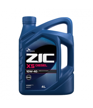 Моторное масло ZIC X5 10W-40 Diesel, 4 л.