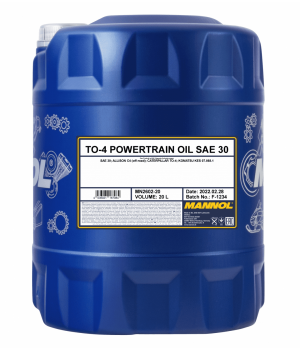 Трансмиссионное масло MANNOL TO-4 Powertrain Oil SAE 30, 20л