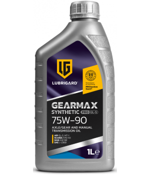 Трансмиссионное масло LUBRIGARD GEARMAX SYNTHETIC PRO GL-5 75W-90, 1л