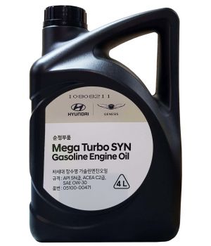 Моторное масло Hyundai/Kia Mega Turbo SYN 0W-30, 4л