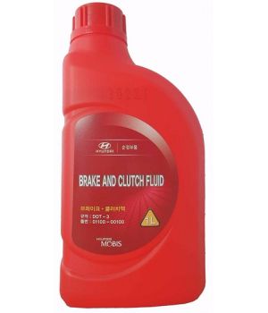 Тормозная жидкость Hyundai/Kia Brake and Clutch Fluid DOT-3, 1л