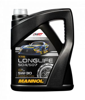 Моторное масло MANNOL 7715 LONGLIFE 504/507 5W-30, 5л