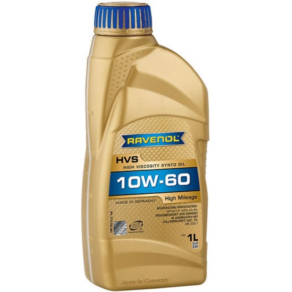 Моторное масло RAVENOL HVS High Viscosity Synto Oil 10W-60, 1л