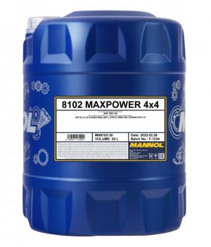 Трансмиссионное масло MANNOL 8102 MAXPOWER 4x4 75W-140, 20л