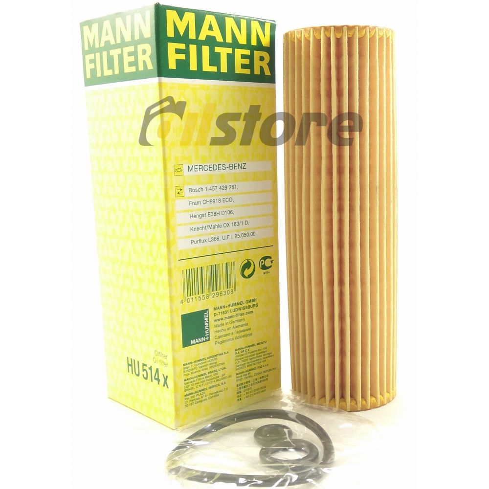 Масляный фильтр MANN-FILTER HU 514 X