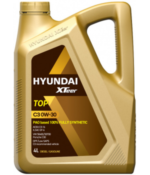 Моторное масло HYUNDAI XTeer TOP C3 0W-30 (NEW), 4л