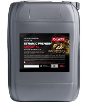 Моторное масло Oilway Dynamic Premium 15W-40, 20л