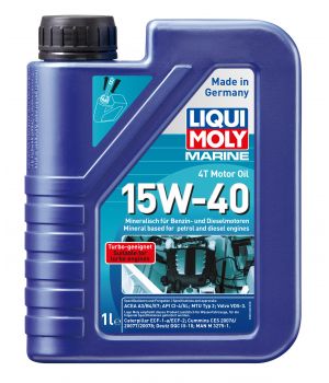 Моторное масло для лодок LIQUI MOLY Marine 4T Motor Oil 15W-40, 1л