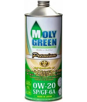 Моторное масло MolyGreen Premium SP/GF-6A 0W-20, 1л