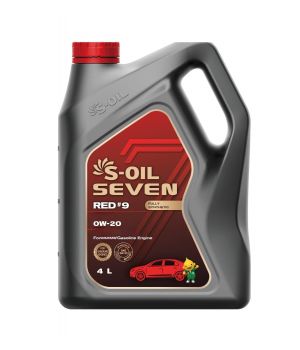 Моторное масло S-OIL SEVEN RED #9 SN PLUS 0W-20, 4л