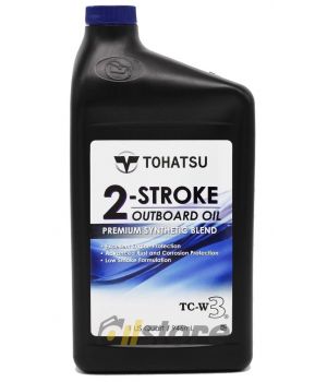 Моторное масло Tohatsu 2-Stroke Outboard Oil TC-W3, 0.946л
