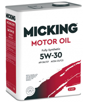 Моторное масло MICKING Motor Oil EVO1 5W-30 SN/CF C2/C3, 4л